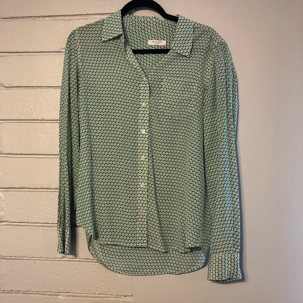 Silk EQUIPMENT Geometric Blouse